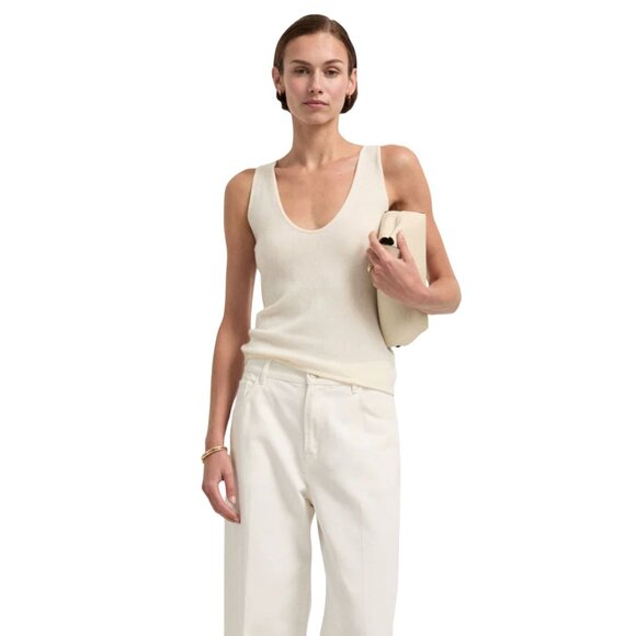 GWYN G. Label Goop Paloma Cashmere Tank Top $425 EUC S - Picture 1 of 8